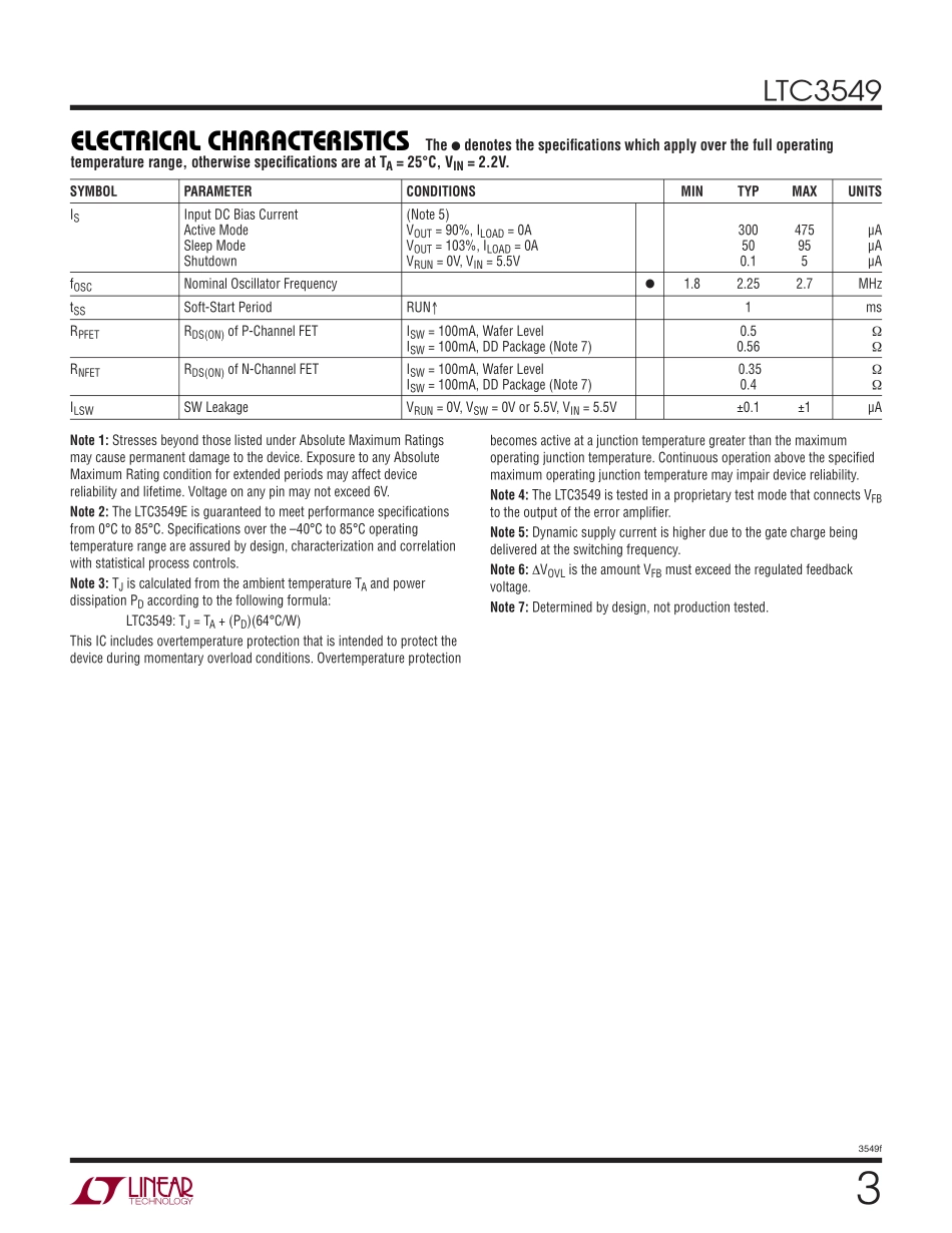 IC封装资料_电源管理芯片_LTC3549EDCB_TRPBF.pdf_第3页