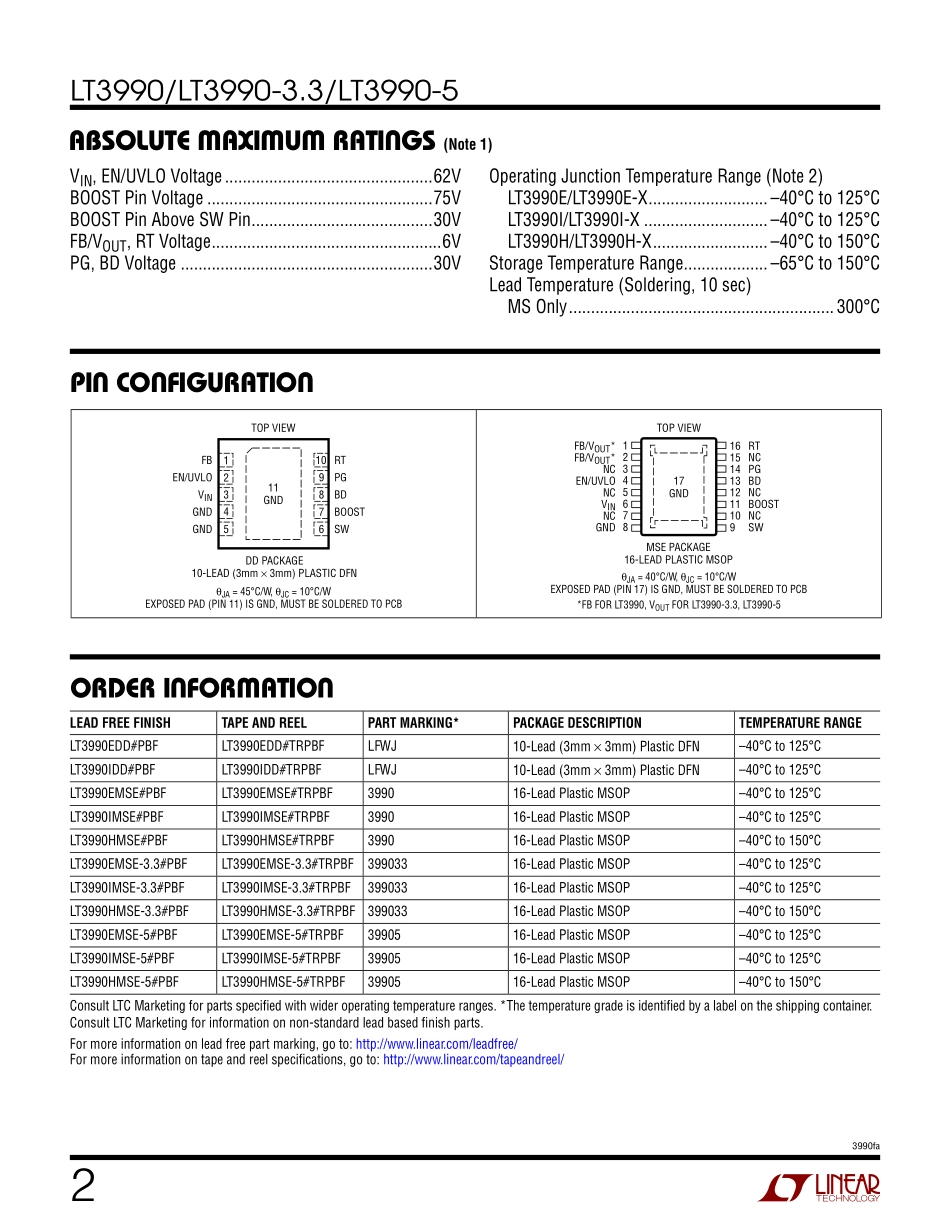 IC封装资料_电源管理芯片_LT3990EMSE_TRPBF.pdf_第2页