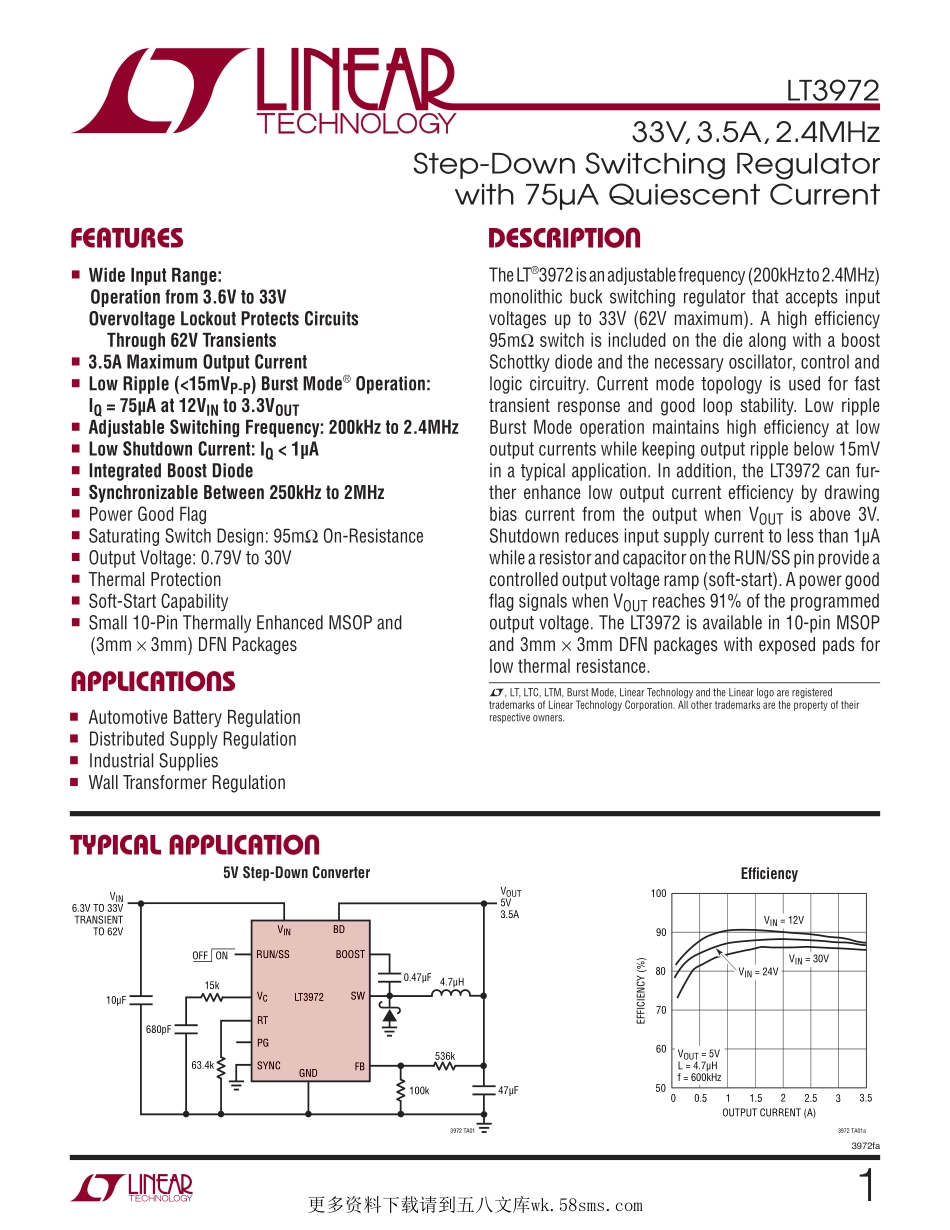 IC封装资料_电源管理芯片_LT3972EDD_TRPBF.pdf_第1页