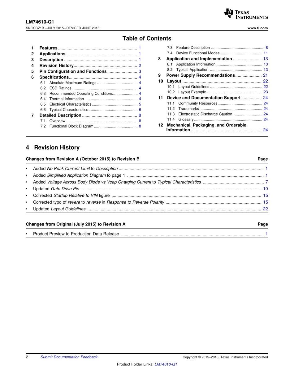 IC封装资料_电源管理芯片_LM74610QDGKTQ1.pdf_第2页