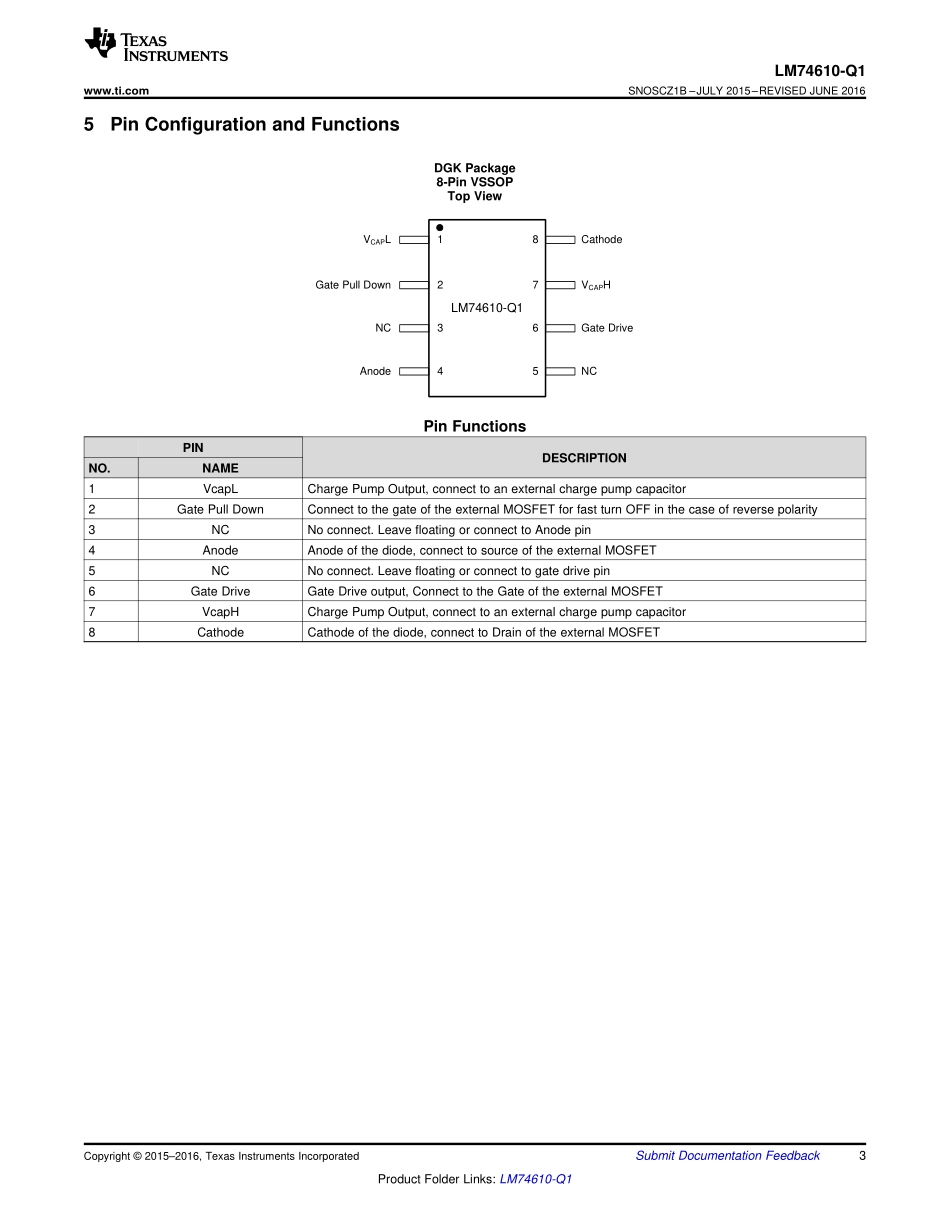 IC封装资料_电源管理芯片_LM74610QDGKTQ1.pdf_第3页