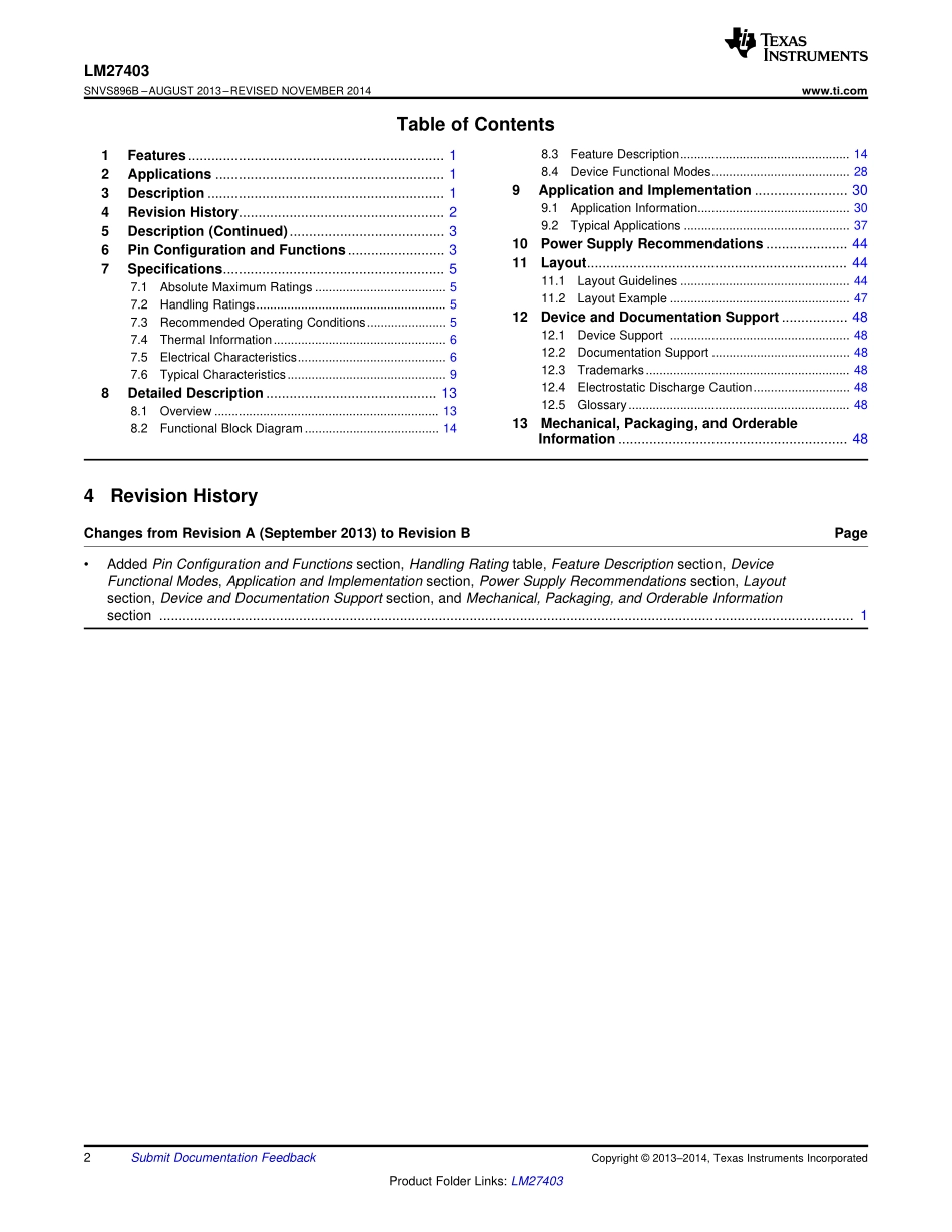 IC封装资料_电源管理芯片_LM27403SQ_NOPB.pdf_第2页