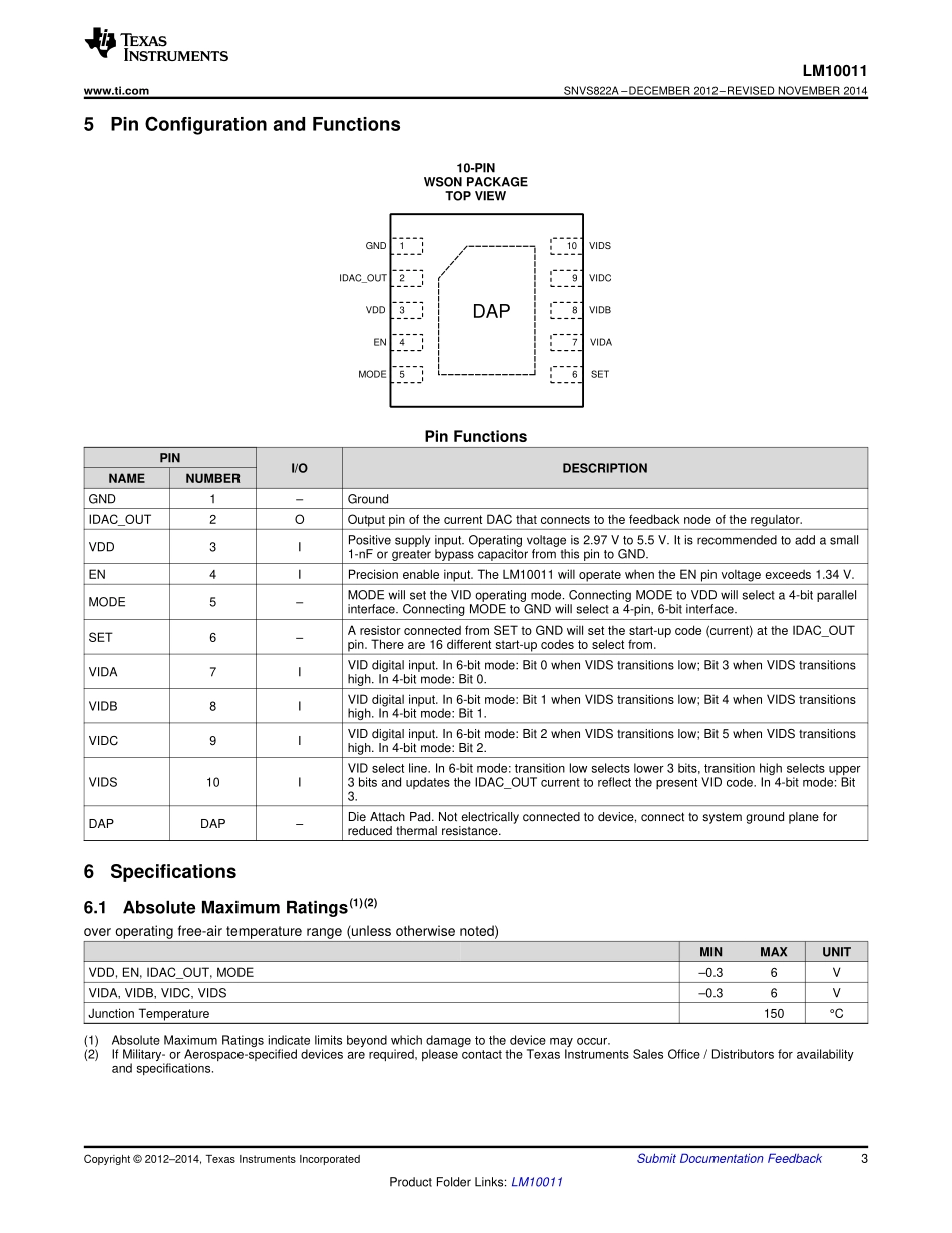 IC封装资料_电源管理芯片_LM10011SD_NOPB.pdf_第3页