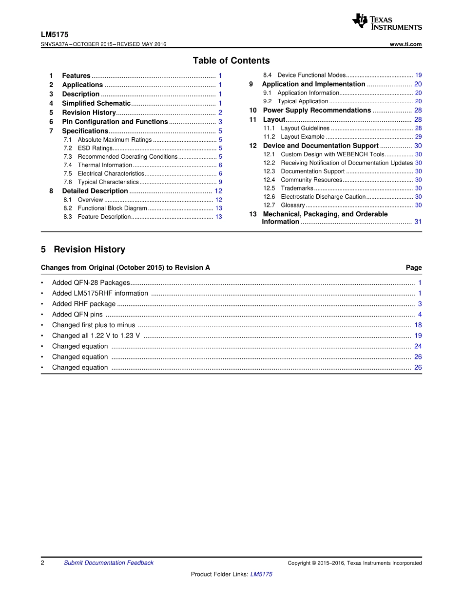 IC封装资料_电源管理芯片_LM5175PWPR.pdf_第2页