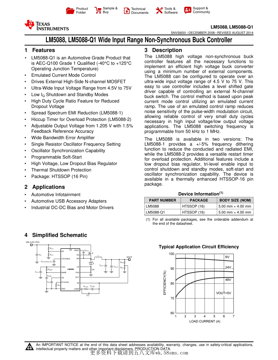 IC封装资料_电源管理芯片_LM5088MH-1_NOPB.pdf_第1页