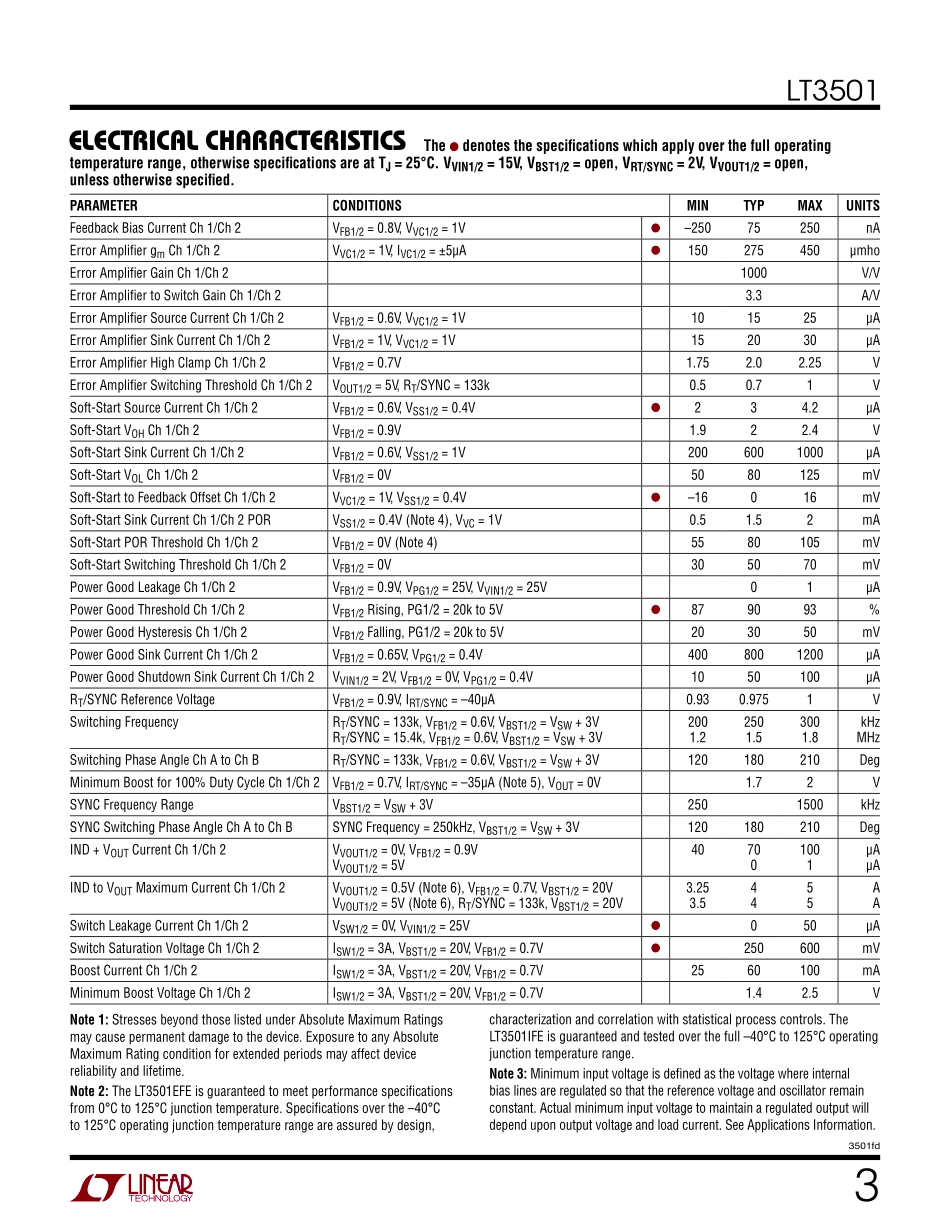 IC封装资料_电源管理芯片_LT3501EFE_TRPBF.pdf_第3页