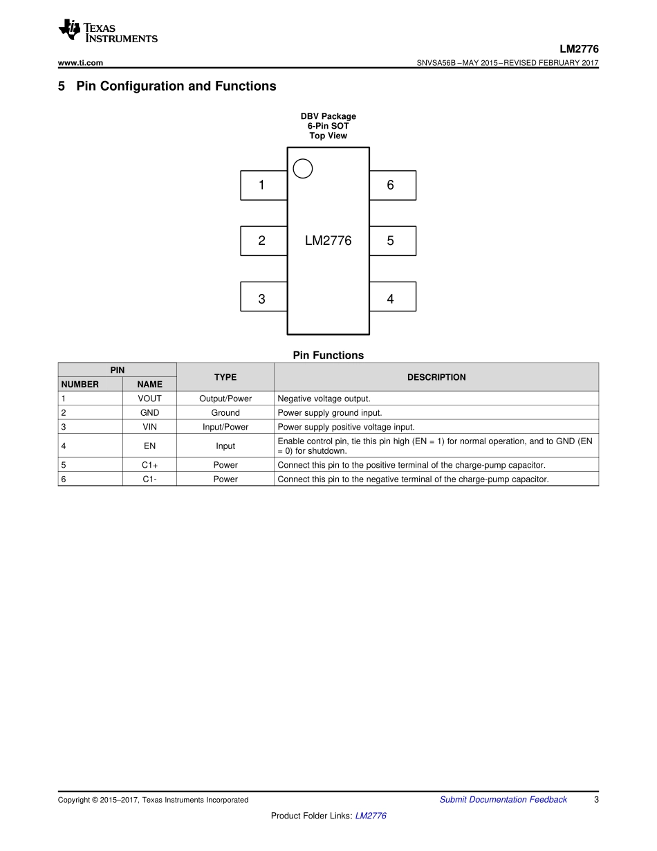 IC封装资料_电源管理芯片_LM2776DBVR.pdf_第3页