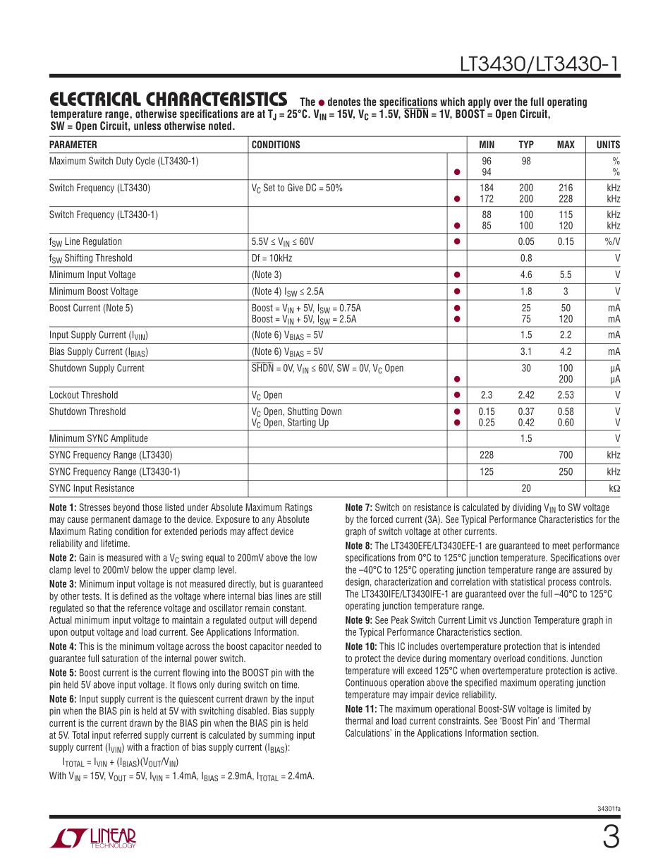 IC封装资料_电源管理芯片_LT3430EFE_TRPBF.pdf_第3页