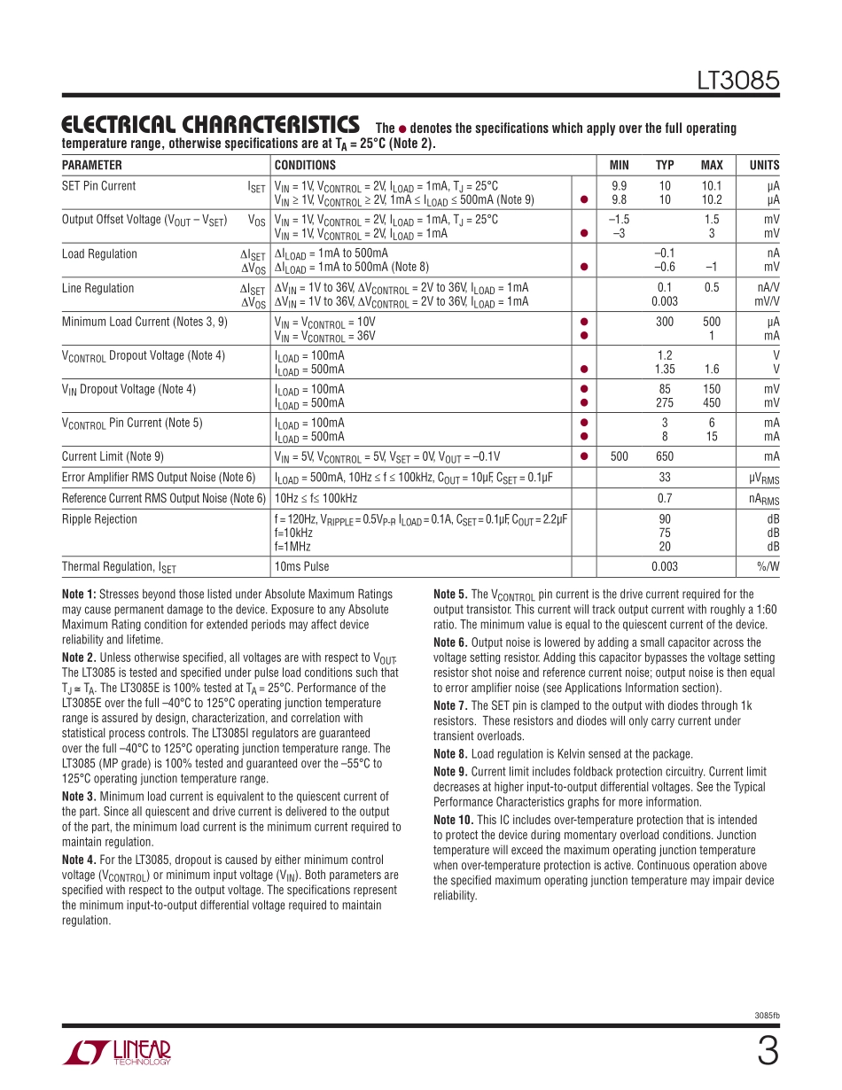 IC封装资料_电源管理芯片_LT3085IMS8E_PBF.pdf_第3页