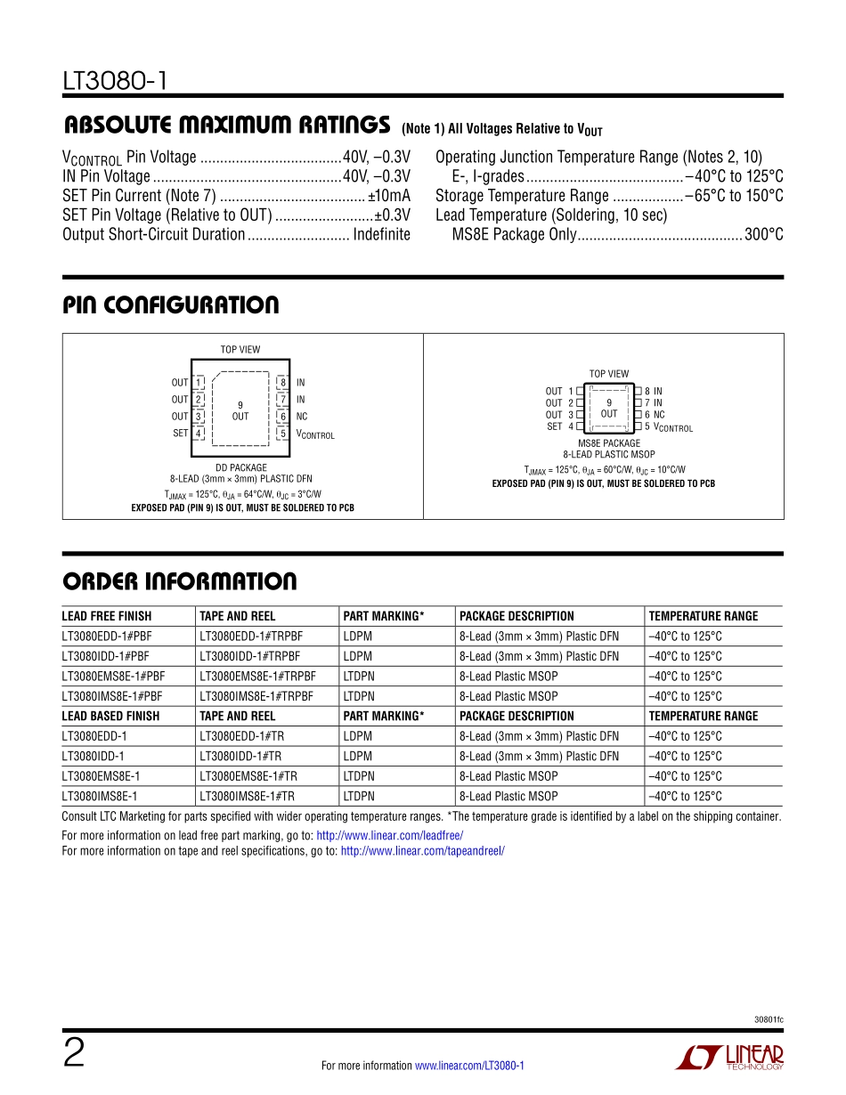 IC封装资料_电源管理芯片_LT3080IDD-1_TRPBF.pdf_第2页