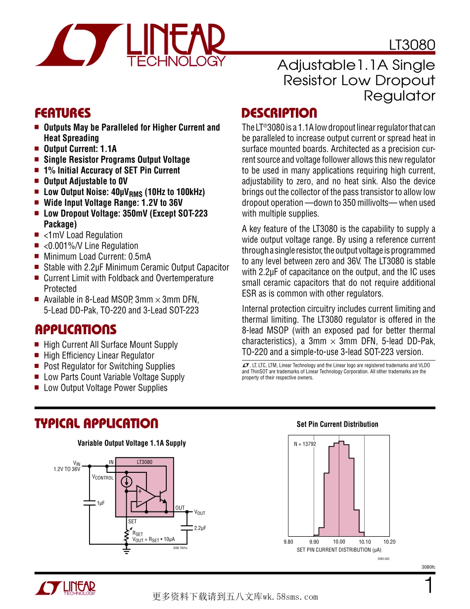 IC封装资料_电源管理芯片_LT3080EMS8E_PBF.pdf_第1页