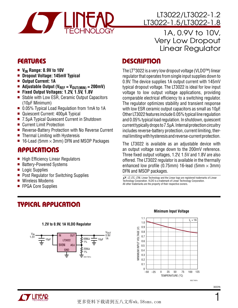 IC封装资料_电源管理芯片_LT3022EDHC_PBF.pdf_第1页