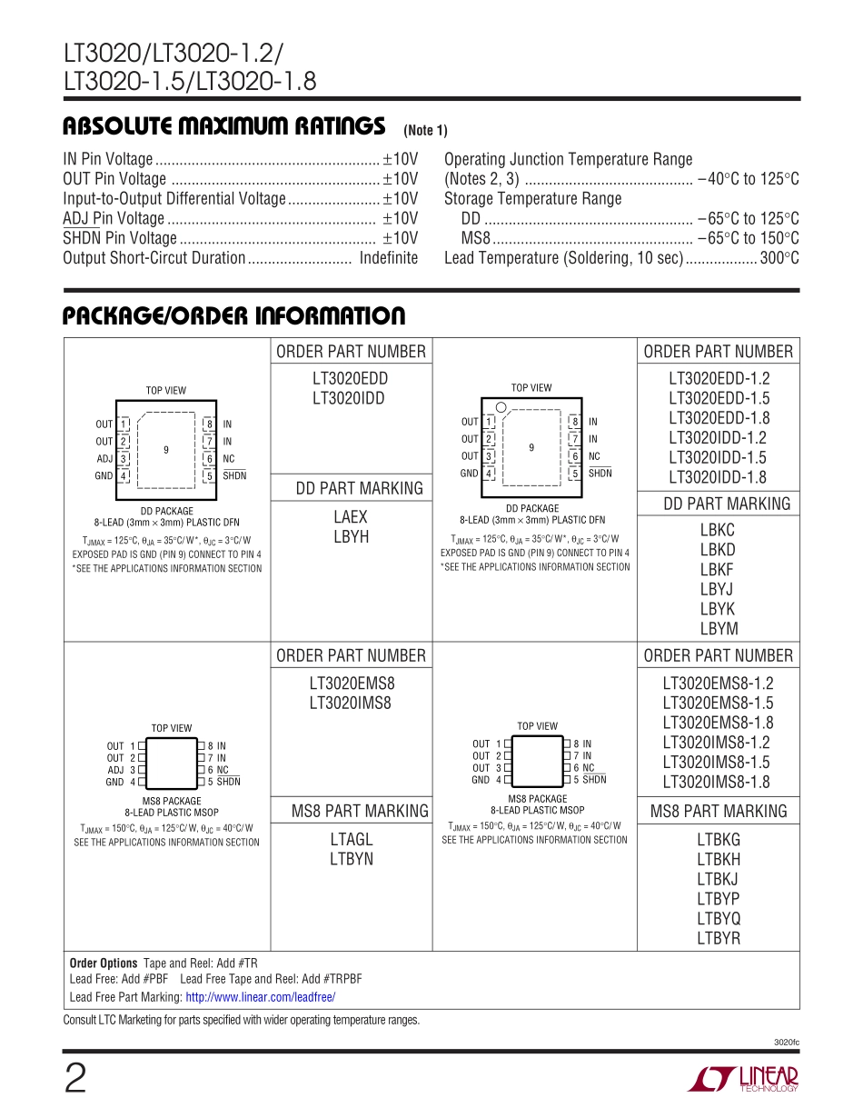 IC封装资料_电源管理芯片_LT3020EDD-1.2_TRPBF.pdf_第2页