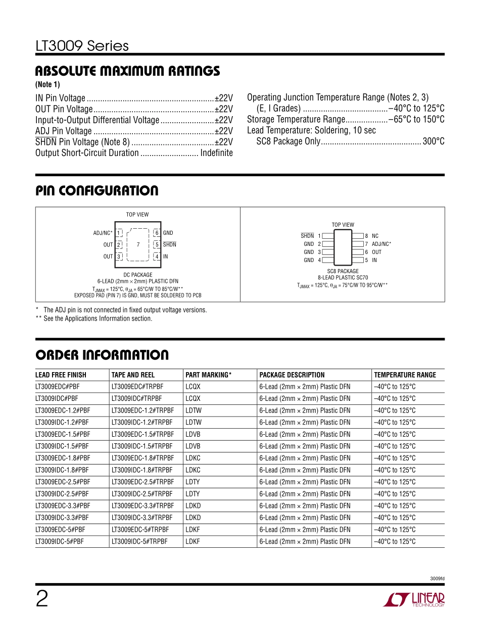 IC封装资料_电源管理芯片_LT3009IDC_TRPBF.pdf_第2页