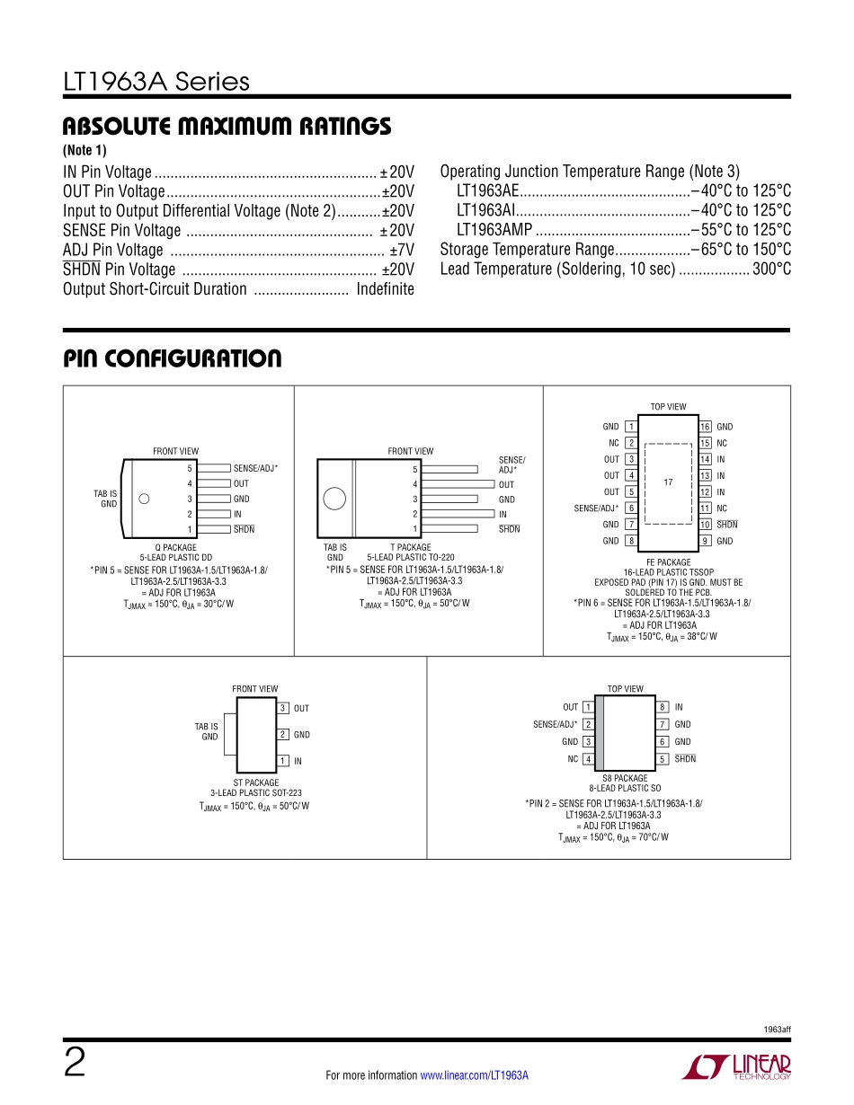 IC封装资料_电源管理芯片_LT1963AEQ-3.3_TRPBF.pdf_第2页