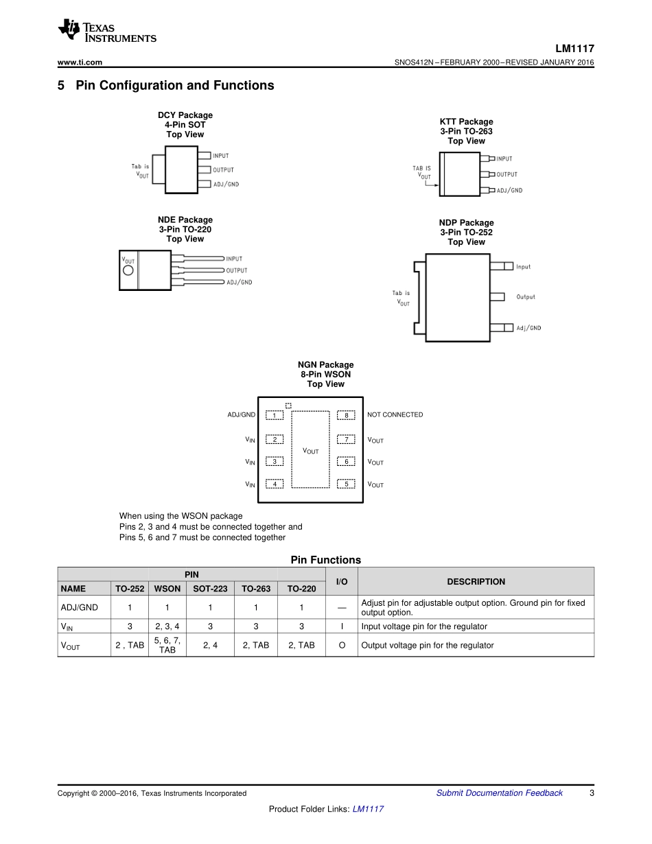 IC封装资料_电源管理芯片_LM1117MPX-3.3_NOPB.pdf_第3页