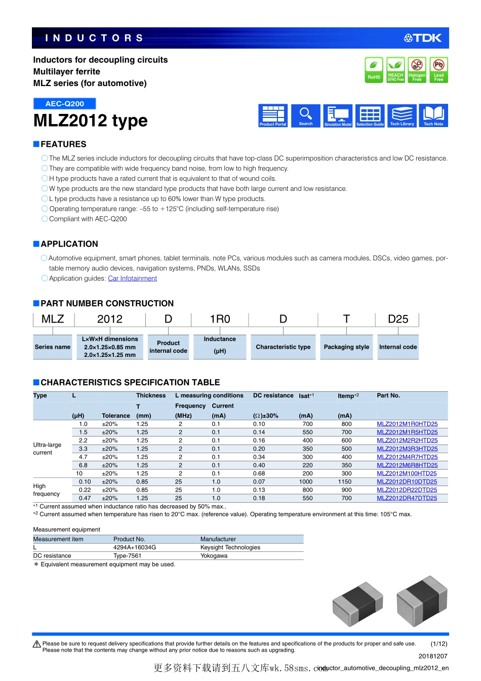 IC封装资料_电感_MLZ2012M6R8WTD25.pdf_第1页