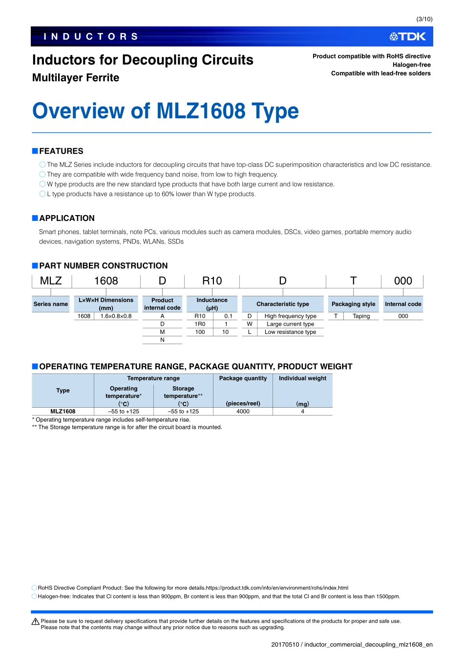 IC封装资料_电感_MLZ1608M100WT000.pdf_第3页