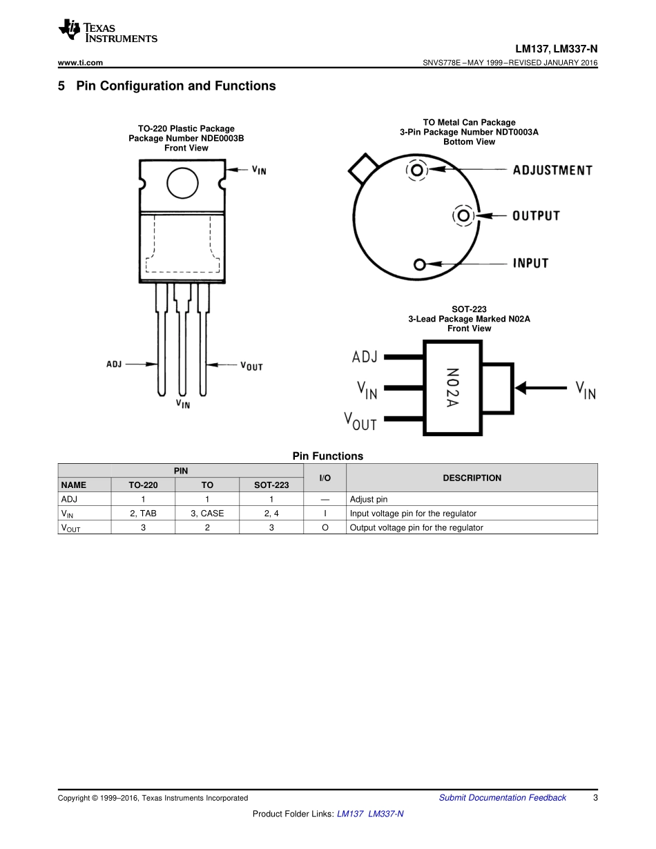 IC封装资料_电源管理芯片_LM337IMP_NOPB.pdf_第3页