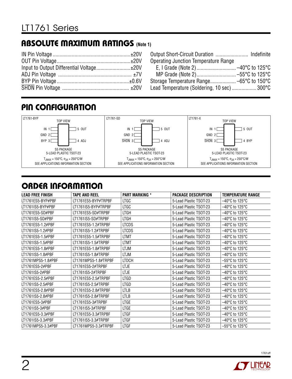 IC封装资料_电源管理芯片_LT1761ES5-BYP_TRPBF.pdf_第2页