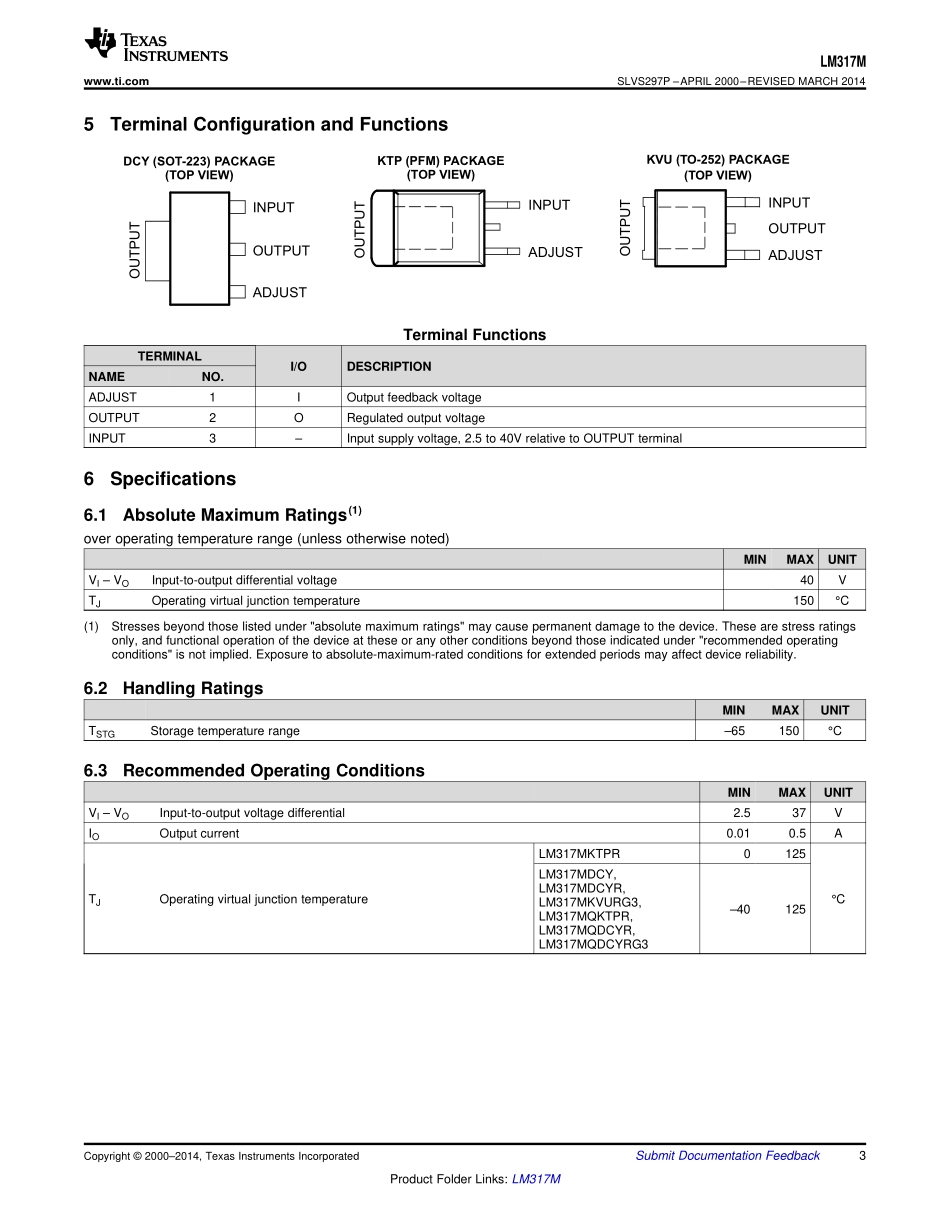 IC封装资料_电源管理芯片_LM317MDCYR.pdf_第3页