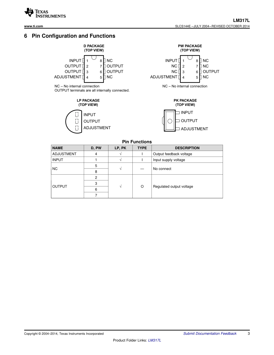 IC封装资料_电源管理芯片_LM317LIPK.pdf_第3页