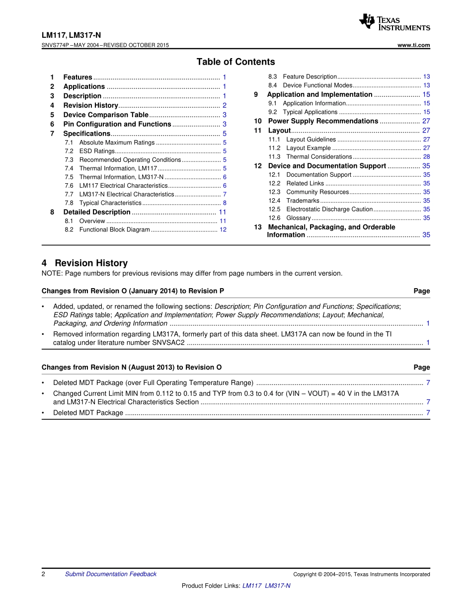 IC封装资料_电源管理芯片_LM317EMPX_NOPB.pdf_第2页