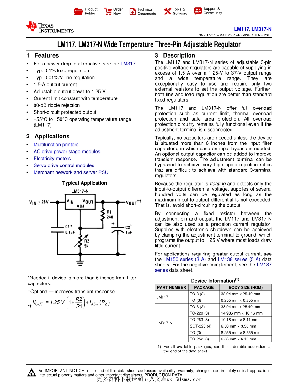 IC封装资料_电源管理芯片_LM317EMP_NOPB.pdf_第1页