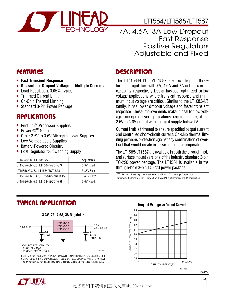 IC封装资料_电源管理芯片_LT1585CT-3.45_PBF.pdf_第1页