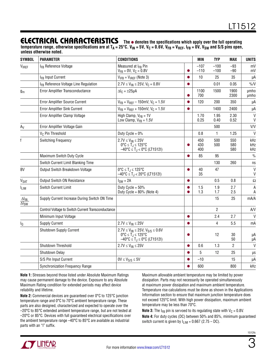 IC封装资料_电源管理芯片_LT1512CS8_TRPBF.pdf_第3页