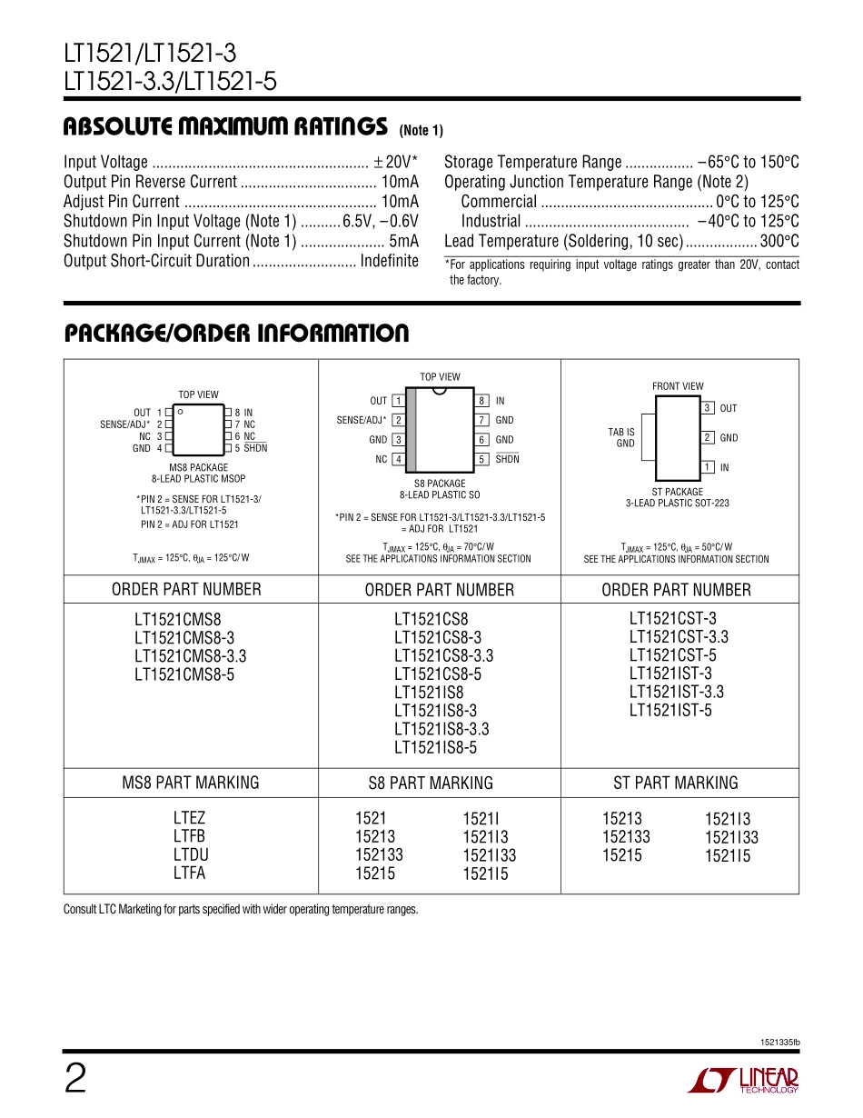 IC封装资料_电源管理芯片_LT1521IS8-5_TRPBF.pdf_第2页