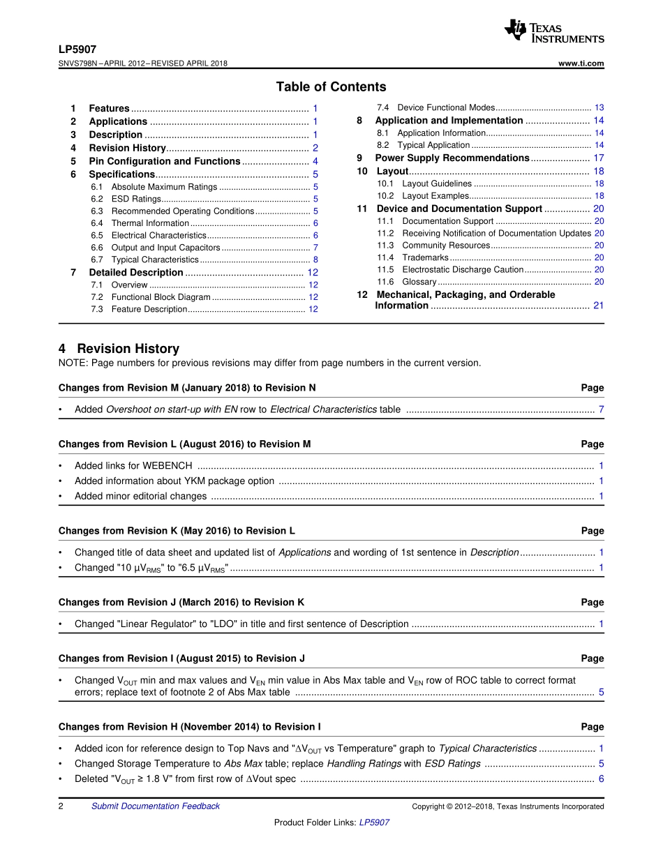 IC封装资料_电源管理芯片_LP5907MFX-2.8_NOPB.pdf_第2页