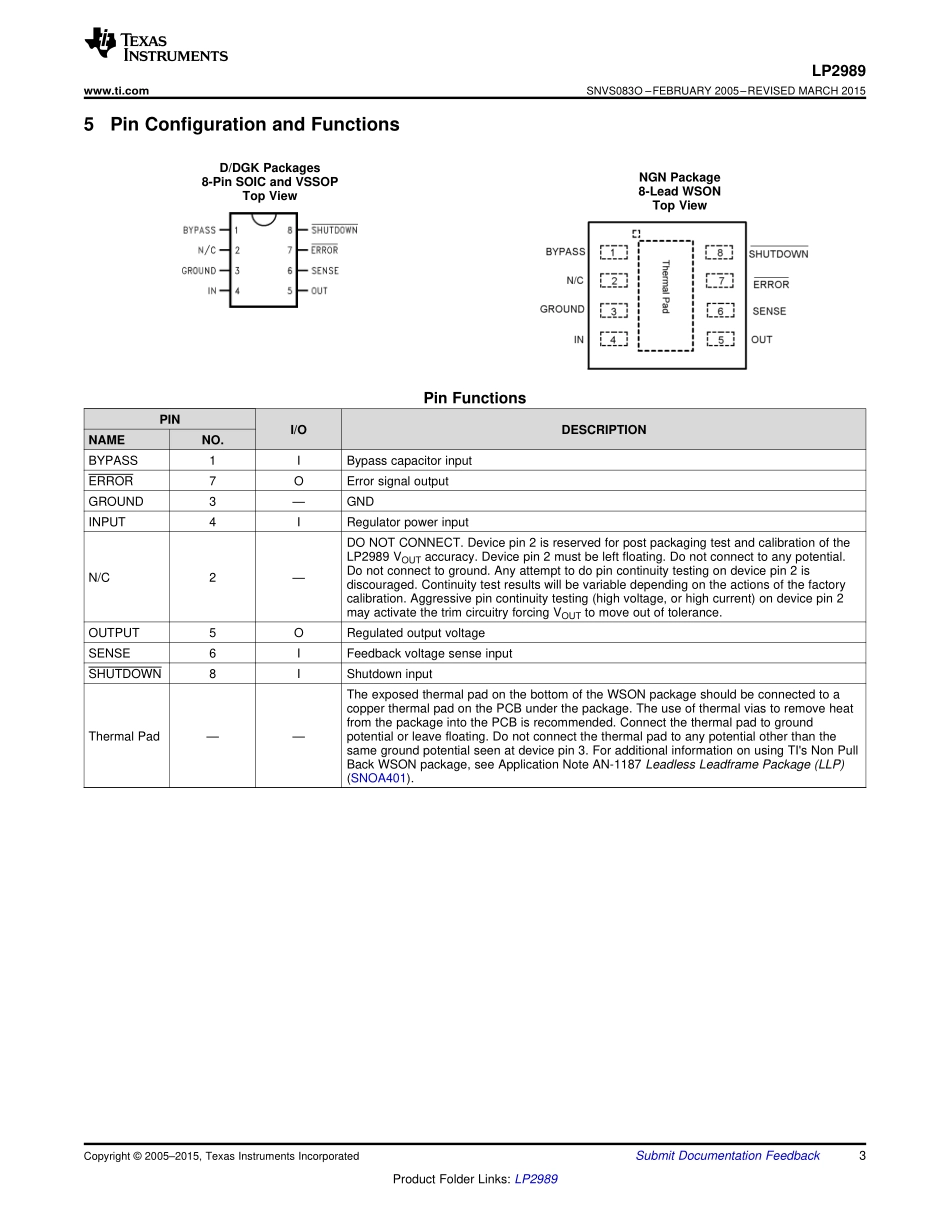 IC封装资料_电源管理芯片_LP2989AIM-5.0_NOPB.pdf_第3页