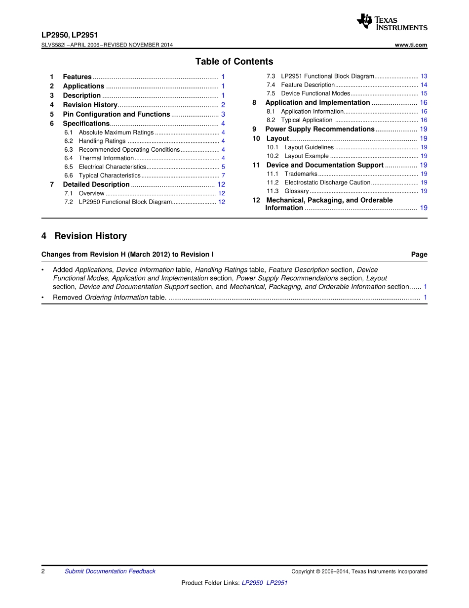 IC封装资料_电源管理芯片_LP2951-33DR.pdf_第2页