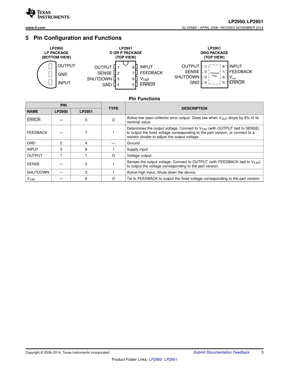IC封装资料_电源管理芯片_LP2951-33DR.pdf_第3页