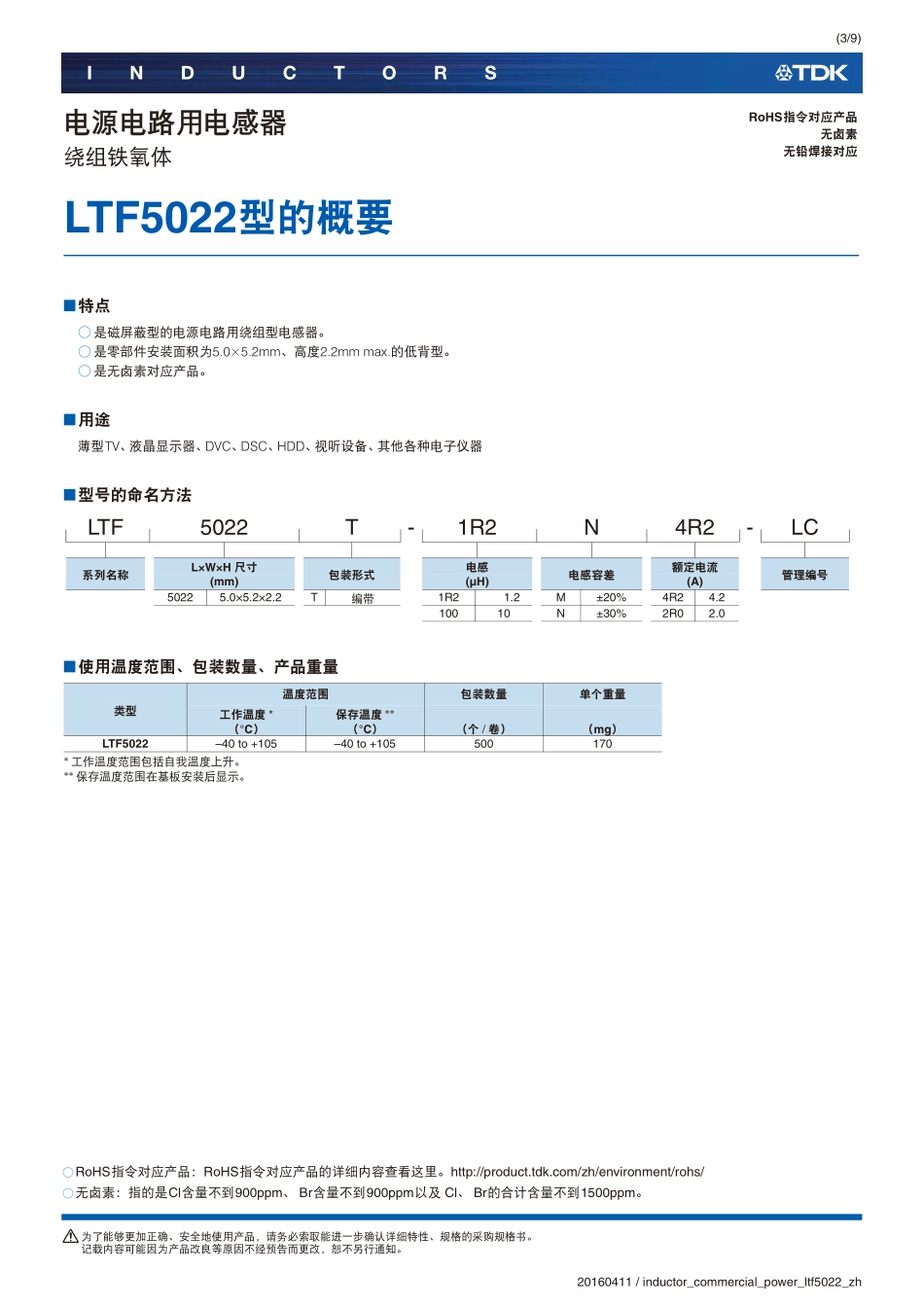 IC封装资料_电感_LTF5022T-220MR98-LC.pdf_第3页