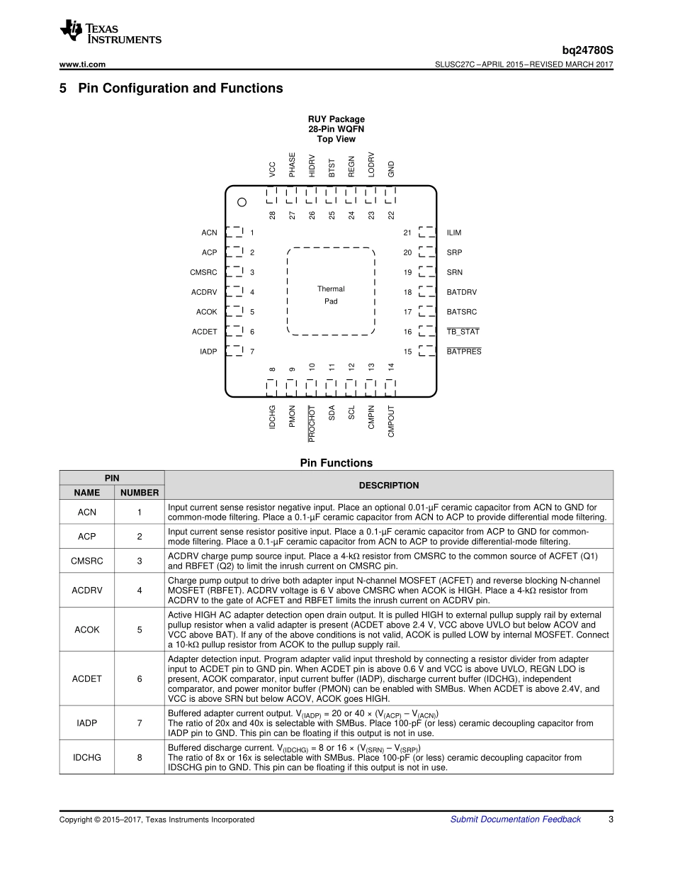 IC封装资料_电源管理芯片_BQ24780SRUYR.pdf_第3页