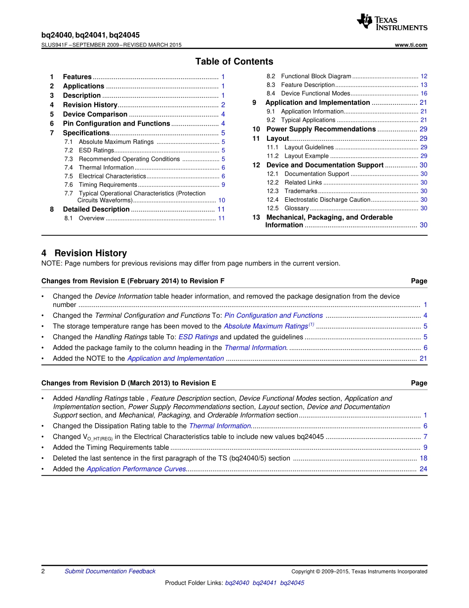 IC封装资料_电源管理芯片_BQ24040DSQT.pdf_第2页