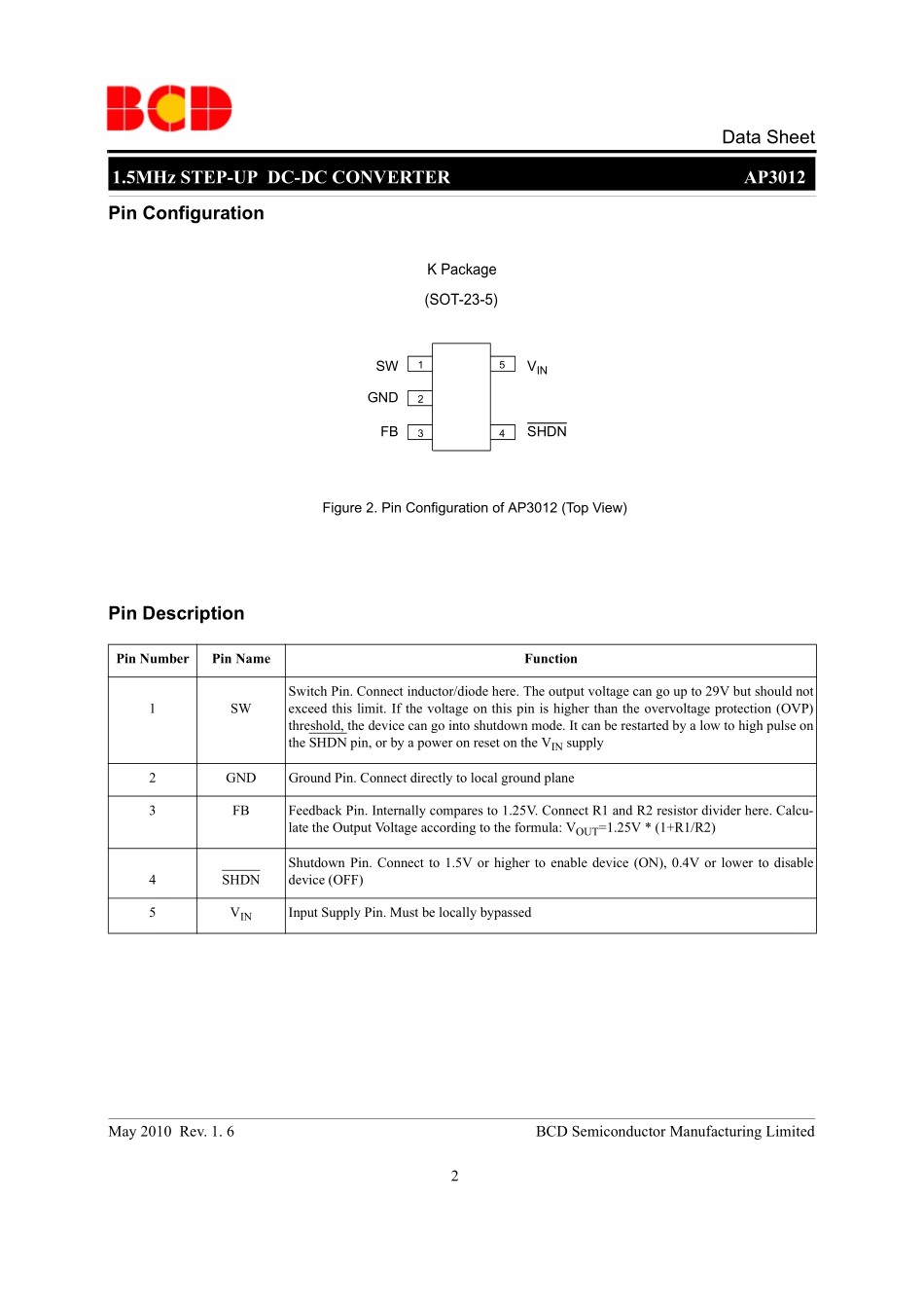 IC封装资料_电源管理芯片_AP3012KTR-G1.pdf_第2页