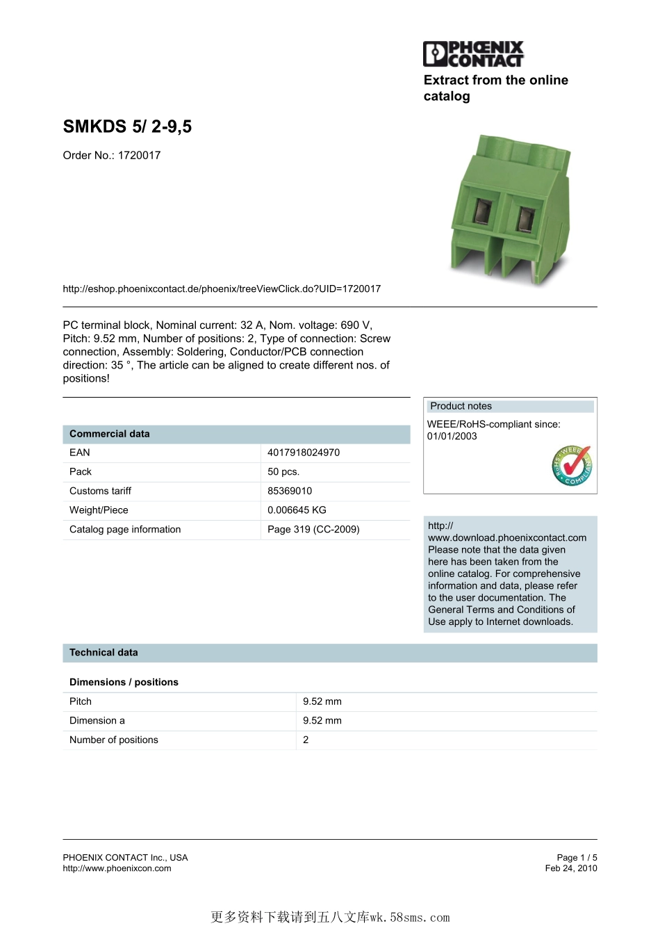 IC封装资料_连接器_1720017.pdf_第1页