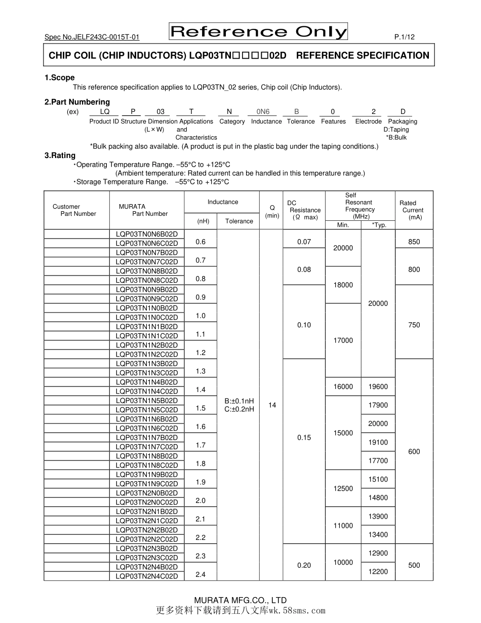 IC封装资料_电感_LQP03TN1N1B02D.pdf_第1页