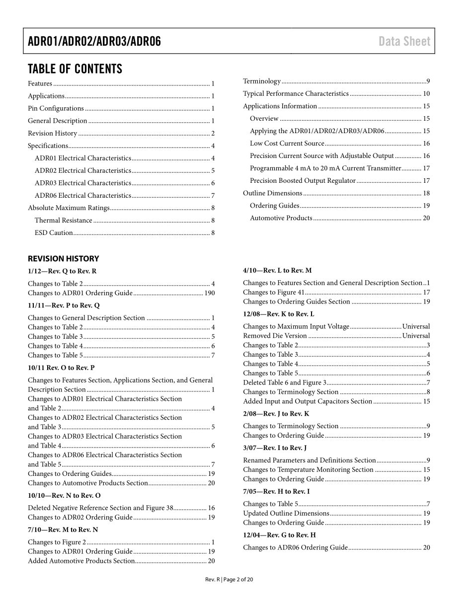 IC封装资料_电源管理芯片_ADR01ARZ-REEL7.pdf_第2页