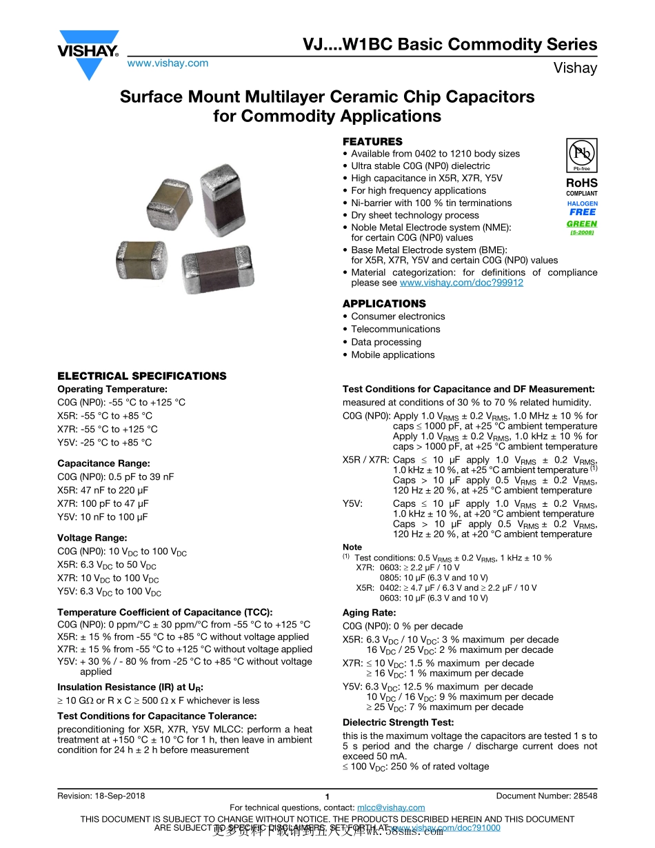 IC封装资料_电容_VJ0402G104KXQCW1BC.pdf_第1页