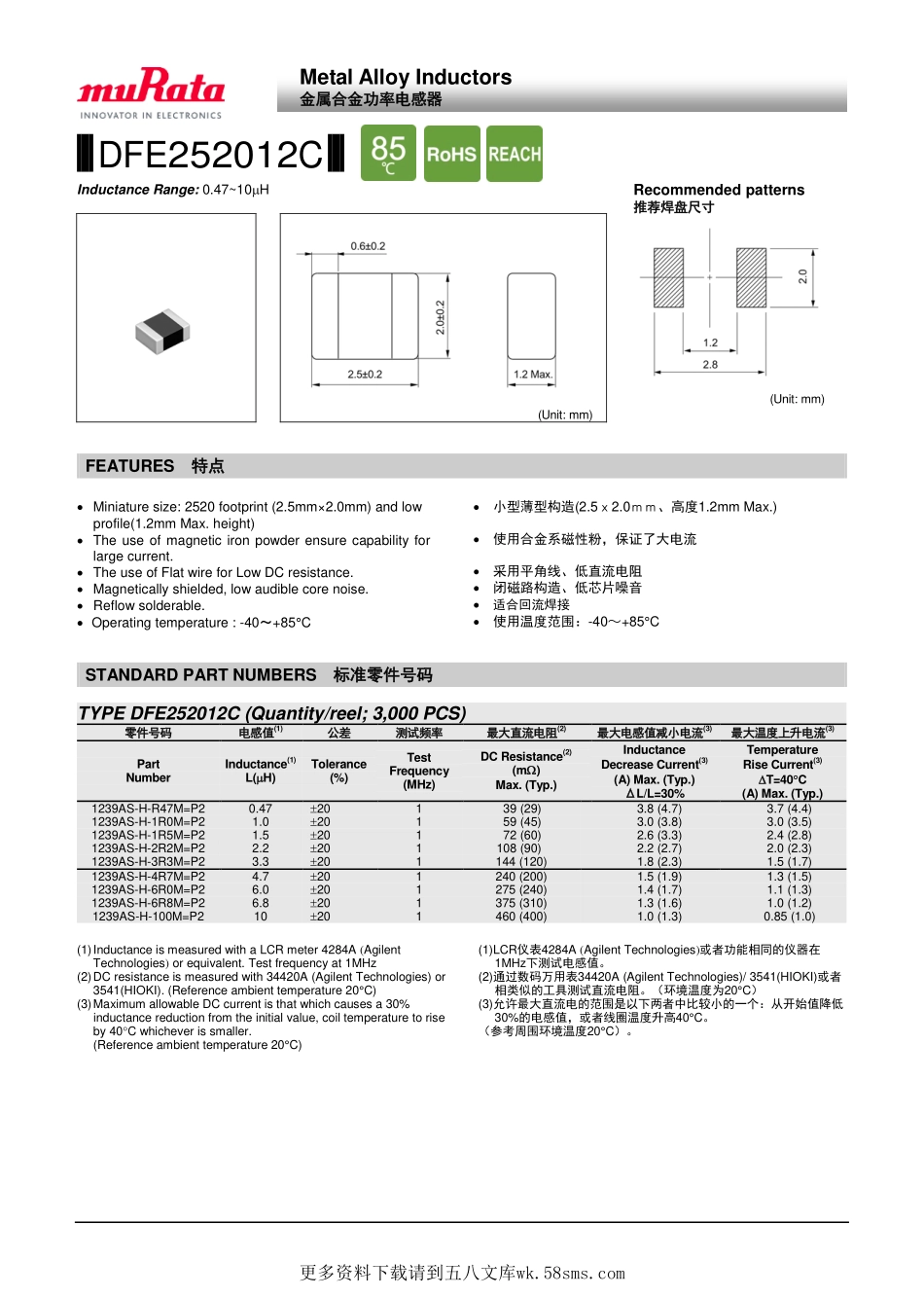 IC封装资料_电感_1239AS-H-100M=P2.pdf_第1页