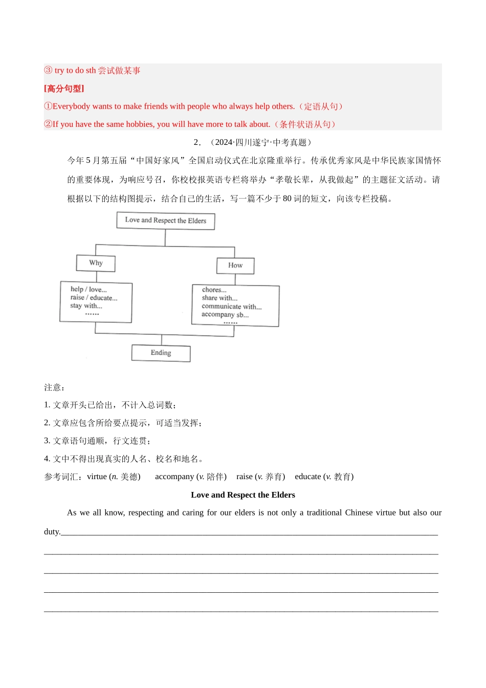 专题31 书面表达 考点3 咨询建议类（第01期）（教师版）-中考英语真题分类汇编（全国通用）.docx_第3页