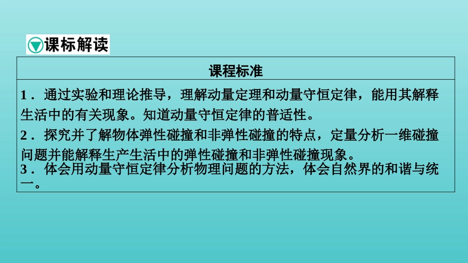 2022版高考物理一轮复习第六章动量和动量守恒定律第1讲动量动量定理课件新人教版.pptx_第2页