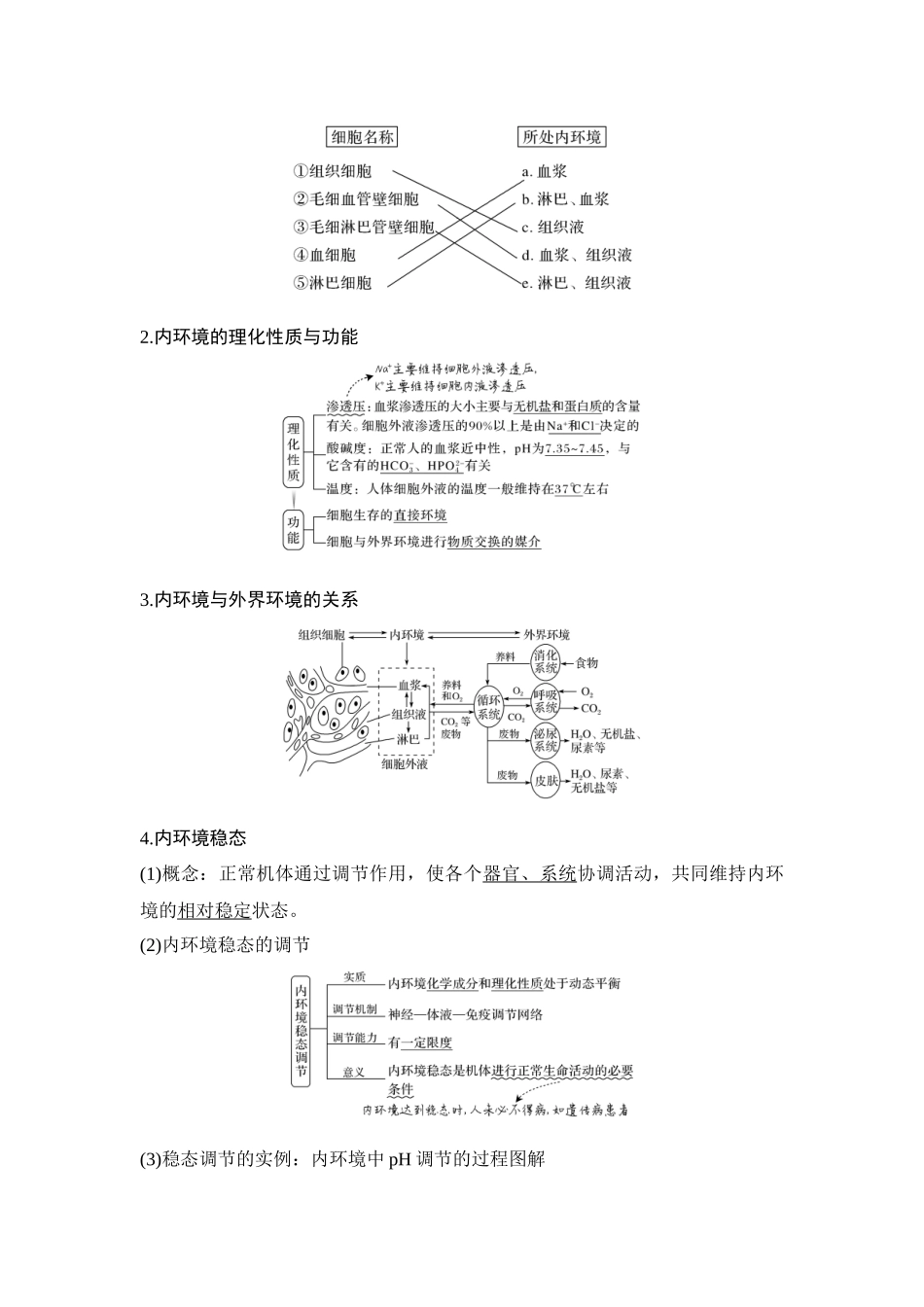 第22讲 人体内环境稳态及实例-高考生物一轮复习讲义（通用版）.docx_第3页