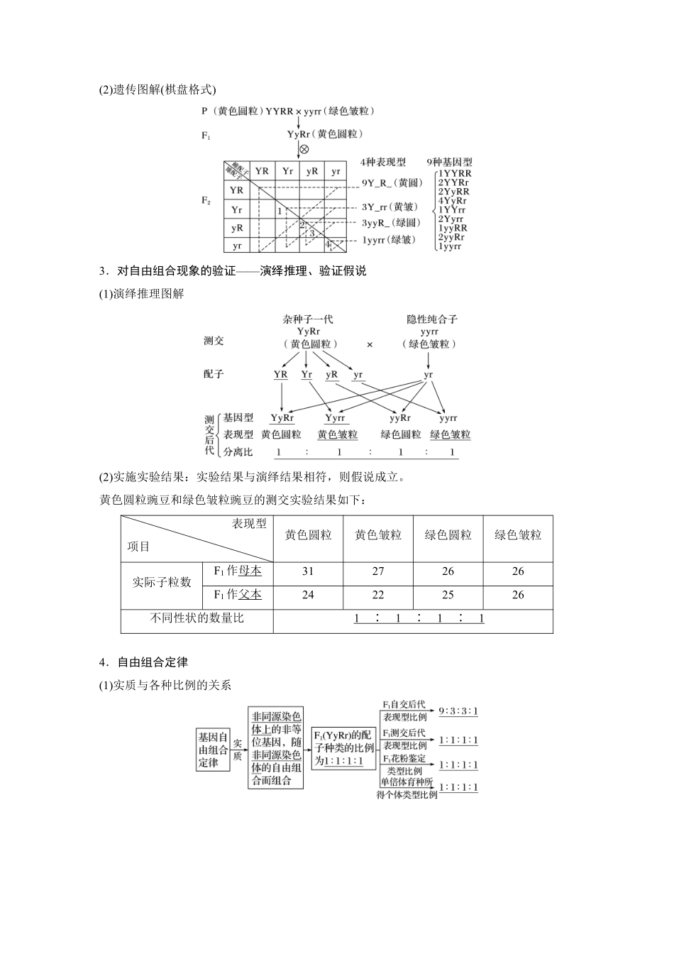 高考生物一轮复习讲义 第5单元 第15讲　基因的自由组合定律.pdf_第2页