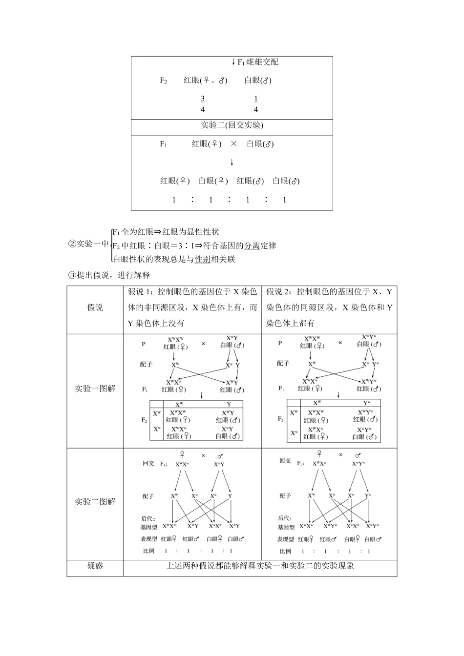 高考生物一轮复习讲义 第5单元 第16讲　基因在染色体上、伴性遗传和人类遗传病.pdf_第2页