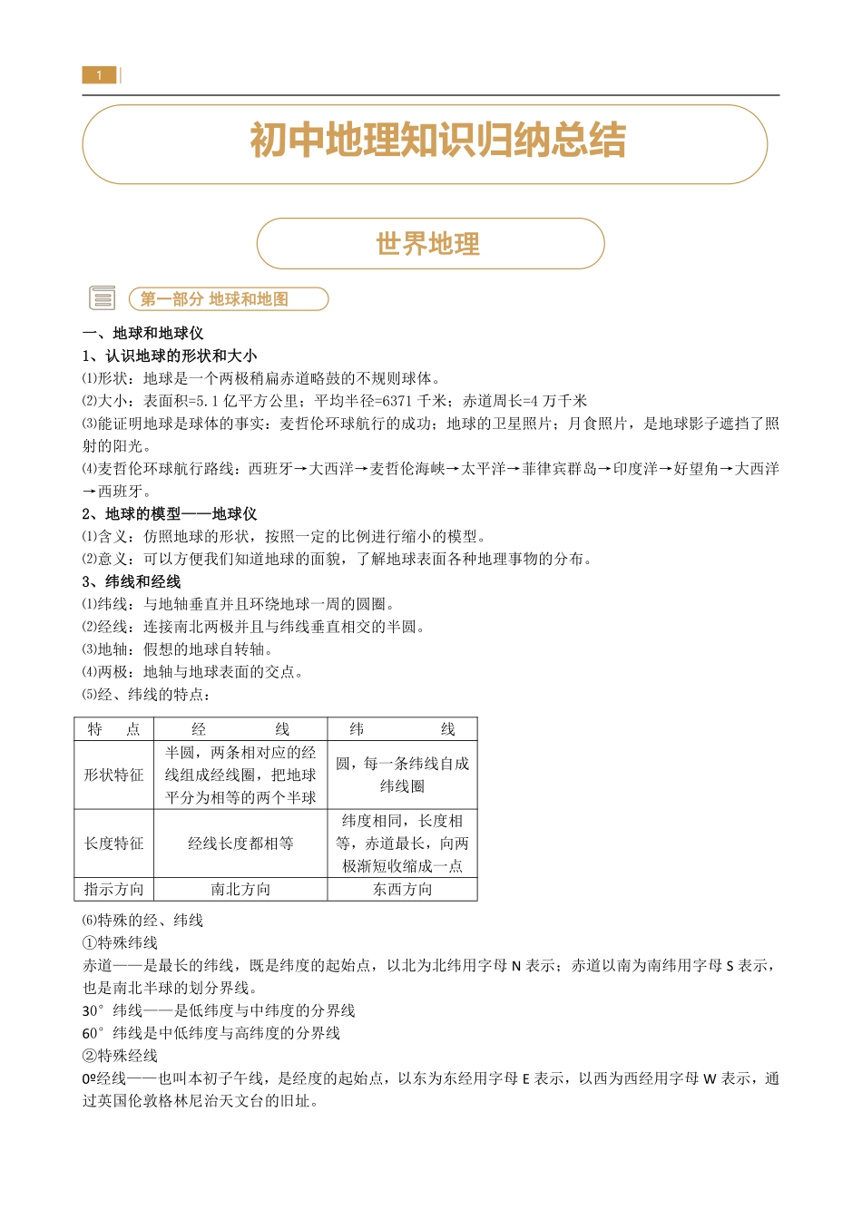 初中地理知识点总结.pdf_第1页
